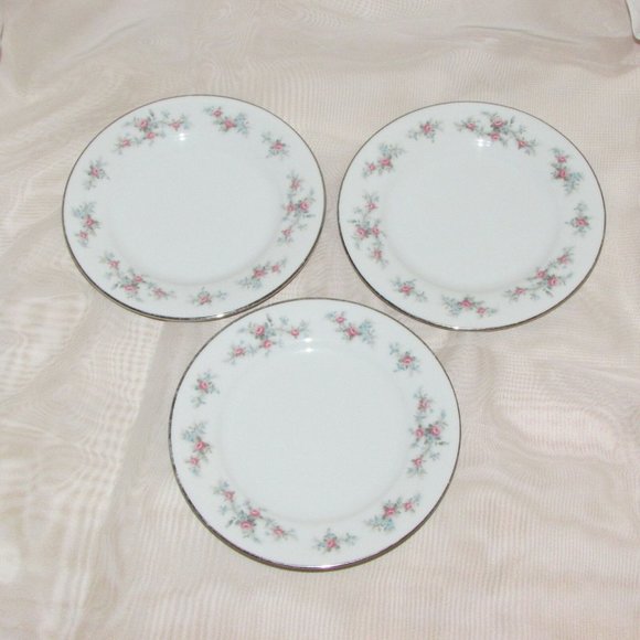 3 Noritake China Lila Bread Plates 6 3/4" Vintage Cottagecore Dishes - Picture 6 of 7